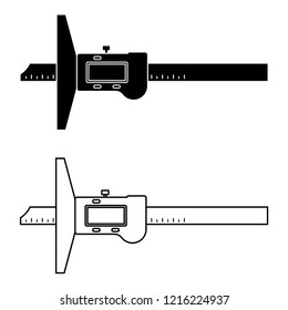 Depth Gauge Caliper Measure Tool Vector Stock Vector (Royalty Free ...