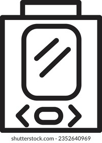 Depth Gauge Spearfishing Outline Icon