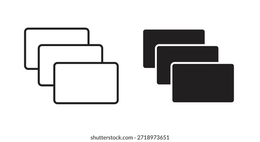 Icono de percepción de profundidad. Símbolo, ilustración del logotipo. conjunto de iconos gráficos