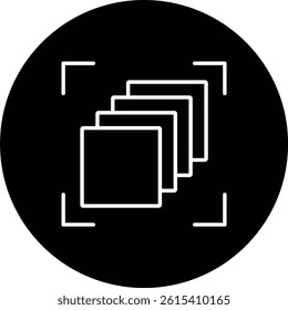 Depth Perception vector icon. Can be used for printing, mobile and web applications.