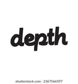 depth text on white background.
