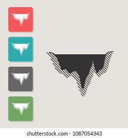 Depth - Vector Icon. Symbol For Web, Infographics, Print Design And Mobile UX/UI Kit. Vector Illustration, EPS10.