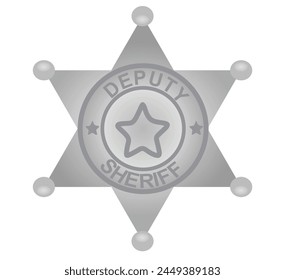 Deputy sheriff badge. vector illustration