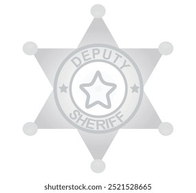 Deputy sheriff badge. vector illustration