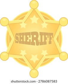 Deputy sheriff badge. vector illustration