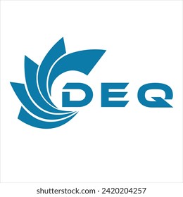 DEQ letter design. DEQ letter technology logo design on white background. DEQ Monogram logo design for entrepreneur and business