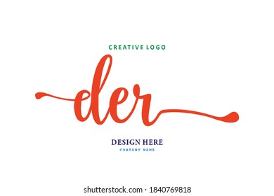 DER lettering logo is simple, easy to understand and authoritative
