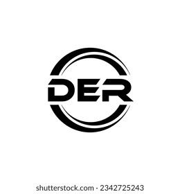 DER Logo Design, Inspiration for a Unique Identity. Modern Elegance and Creative Design. Watermark Your Success with the Striking this Logo.