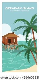 Derawan island Kalimantan Indonesia landscape