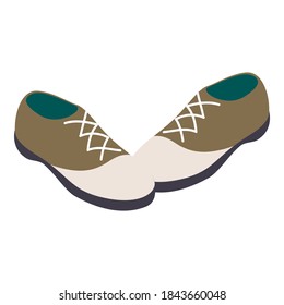 Derby shoes icon. Isometric illustration of derby shoes vector icon for web