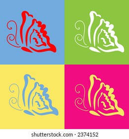dercorative butterfly series