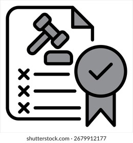 Ilustración de icono único gris de desregulación