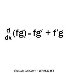 reglas de derivados, regla de productos, fórmula matemática