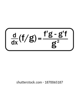 derivative rules, quotient rule formula