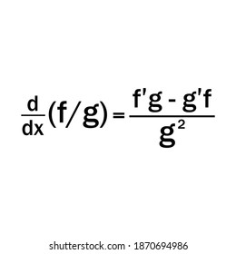 derivative rules, Quotient rule formula