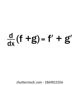 derivative rules, sum rule formula