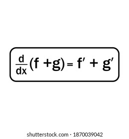 derivative rules, sum rule formula