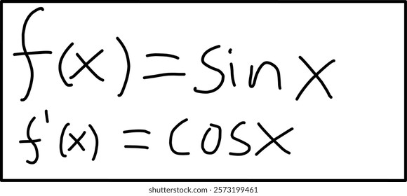 derivative of sin x in trigonometry mathematics