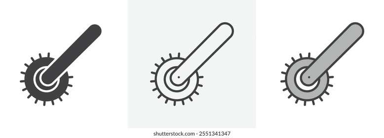 Derma roller icon pack. Vector illustration. EPS10