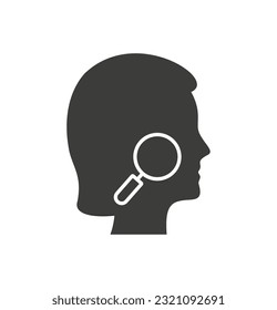 Icono de glifos de enfermedades dermatológicas. Ilustración vectorial aislada en blanco.