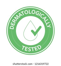 Dermatologically Green Tested Icon One Most Stock Vector (Royalty Free ...