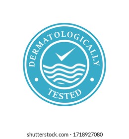 Dermatologically logo design template illsutration. there are shield and water. this is good for medical factory, industrial etc