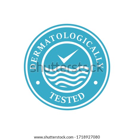 Dermatologically logo design template illsutration. there are shield and water. this is good for medical factory, industrial etc