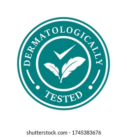 Dermatologically logo design template illustration