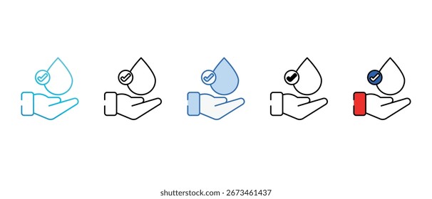 Dermatologically Test icon design with white background stock illustration