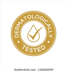 Dermatologically Tested icon - Shutterstock ID 1106582459