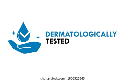 Dermatologically tested logo design template illustration - Shutterstock ID 1808525845
