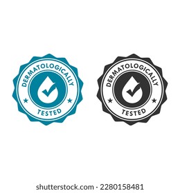 ilustración de la plantilla de logotipo probada dermatológicamente