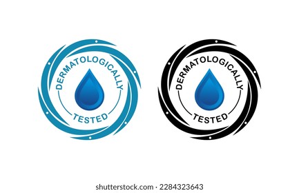Ilustración de la plantilla de logotipo probada dermatológicamente