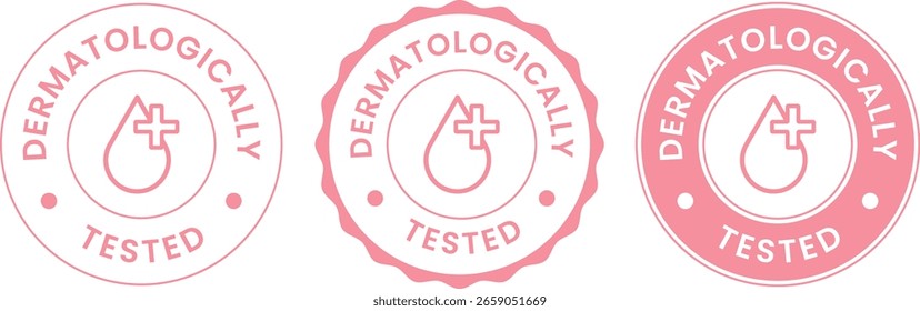 Dermatologisch getesteter Produktetikettensatz