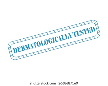 Sello de goma probado dermatológicamente con un contorno
