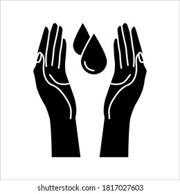 Dermatologically tested vector label with water drop, Dermatology test and dermatologist clinically proven icon on white background