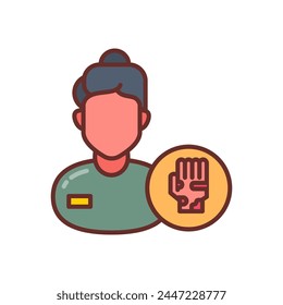 Dermatologist icon in vector. Logotype

