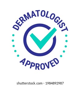 Dermatologist recommended vector icon template design