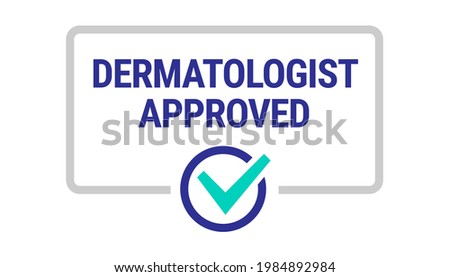 Dermatologist recommended vector icon template design