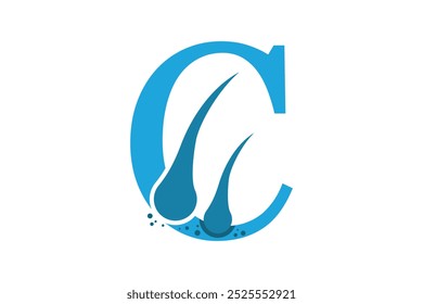 dermatology care design with letter c combination