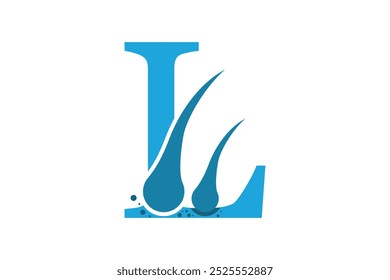 dermatology care design with letter l combination