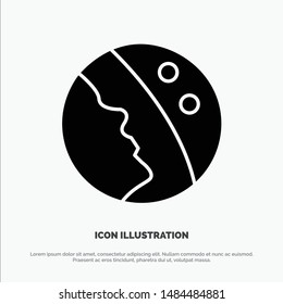 Dermatology, Dry Skin, Skin, Skin Care solid Glyph Icon vector. Vector Icon Template background