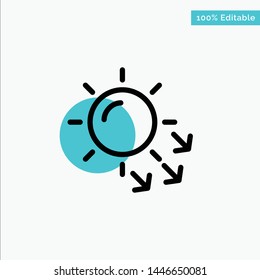 Dermatology, Dry Skin, Skin, Skin Care turquoise highlight circle point Vector icon