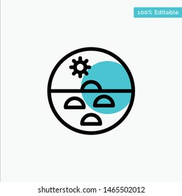 Dermatology, Dry Skin, Skin, Skin Care, Skin turquoise highlight circle point Vector icon. Vector Icon Template background