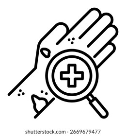 Elemento de icono de dermatología para diseño
