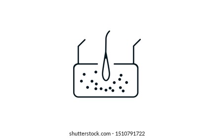 
Dermatology icon  flat style graphical symbol.