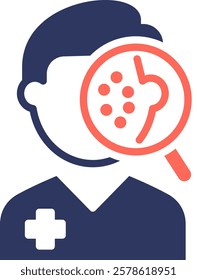 Dermatology Icon Mixed Vector Illustration