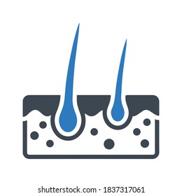 Dermatology icon, vector & glyph