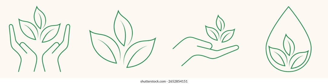 Conjunto de iconos de dermatología. Ilustración vectorial plana. Conjunto de iconos de contorno aislado sobre fondo blanco