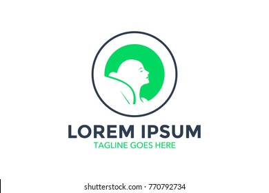 dermatology logo. vector illustration. editable